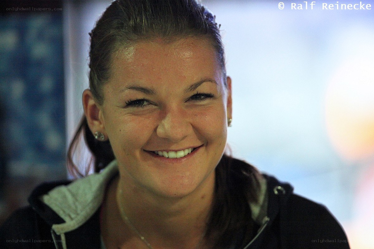 woman smiling at camera