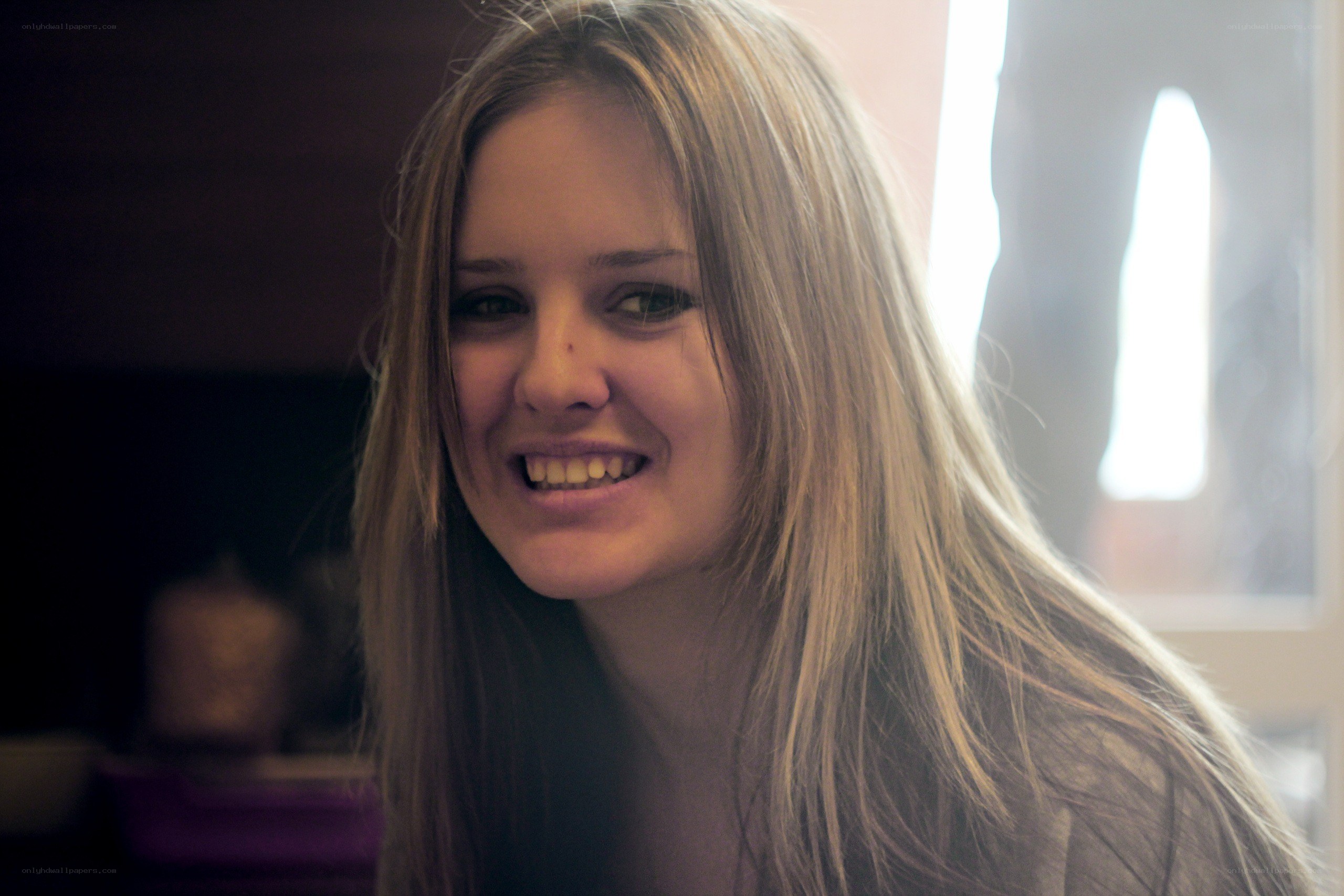 woman smiling at camera