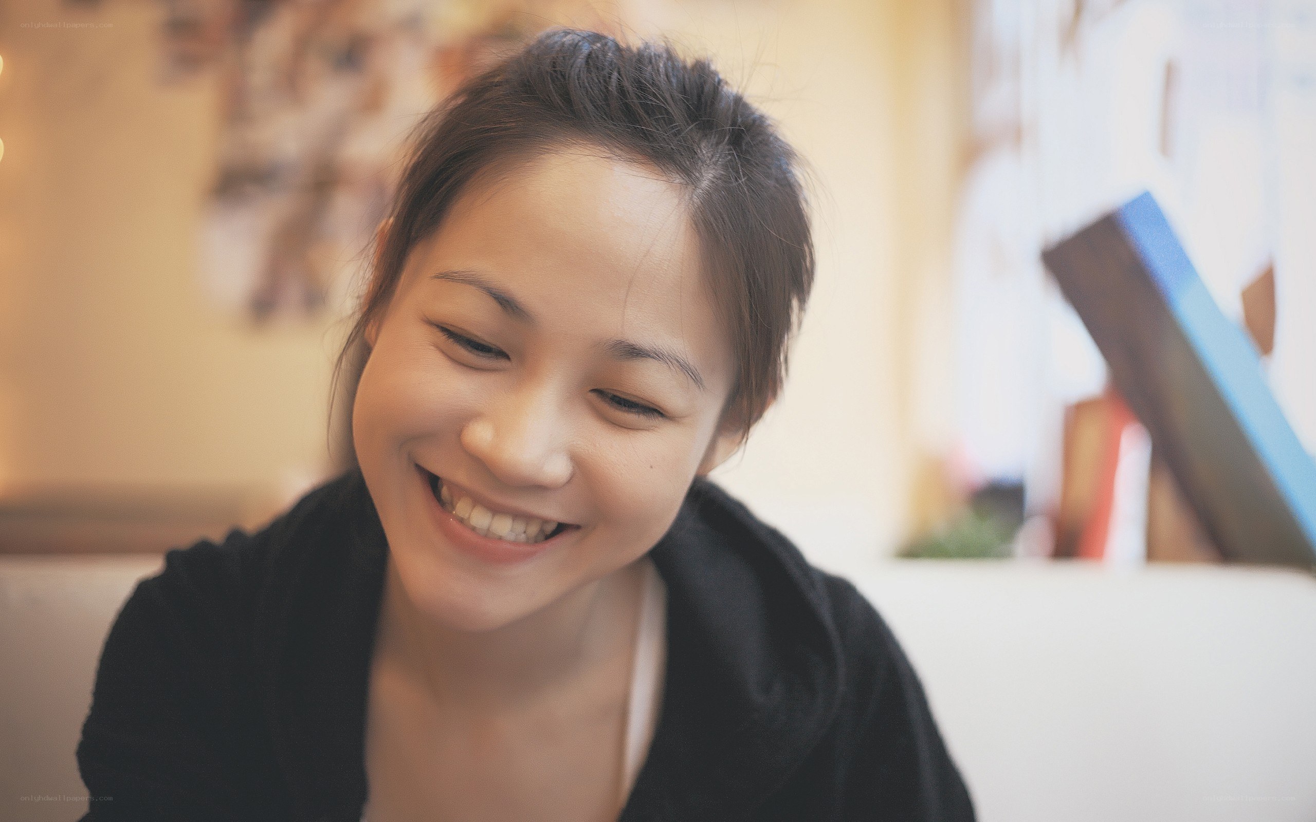 woman smiling at camera
