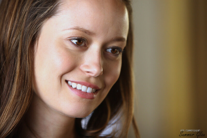 woman smiling at camera