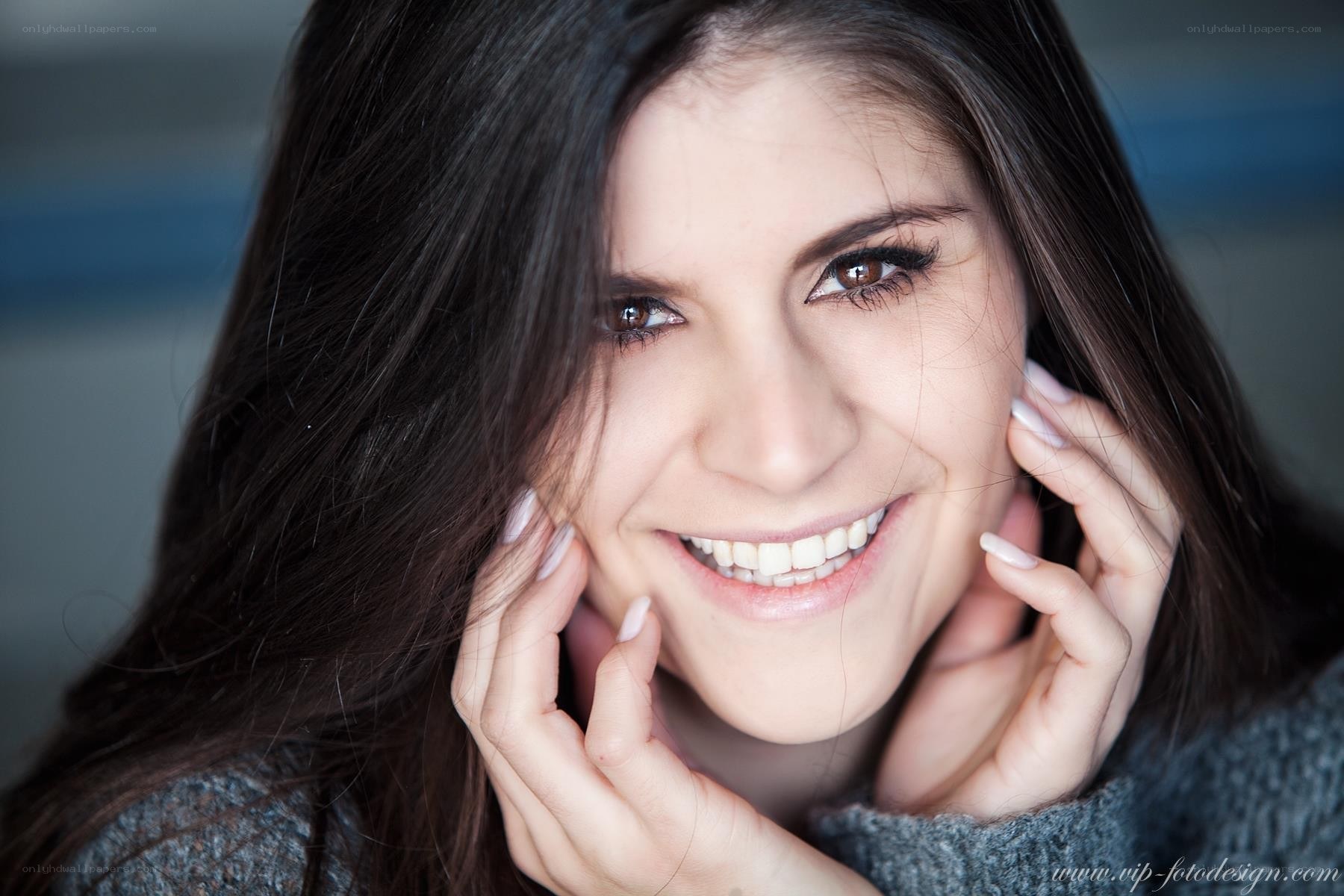 woman smiling at camera