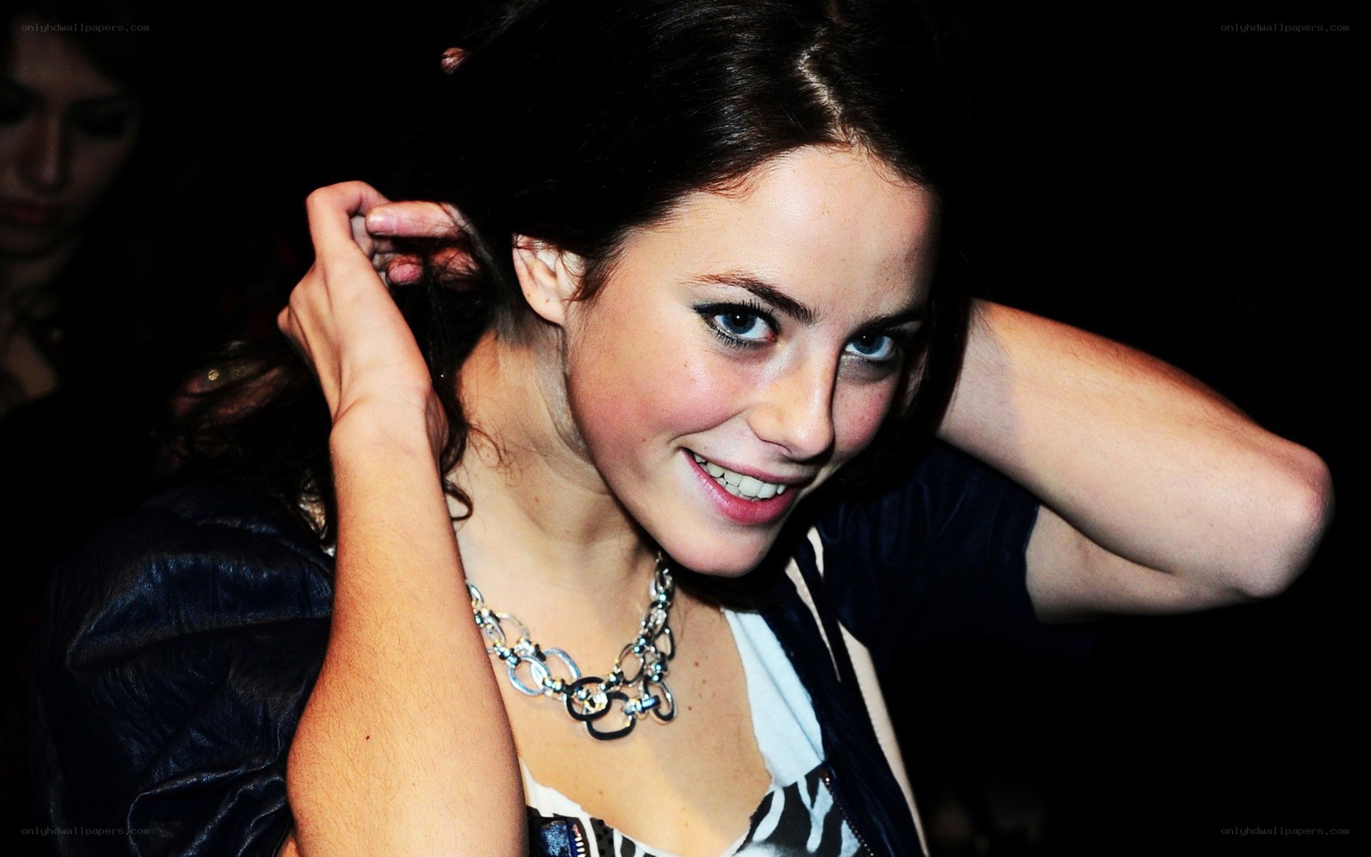 woman smiling at camera