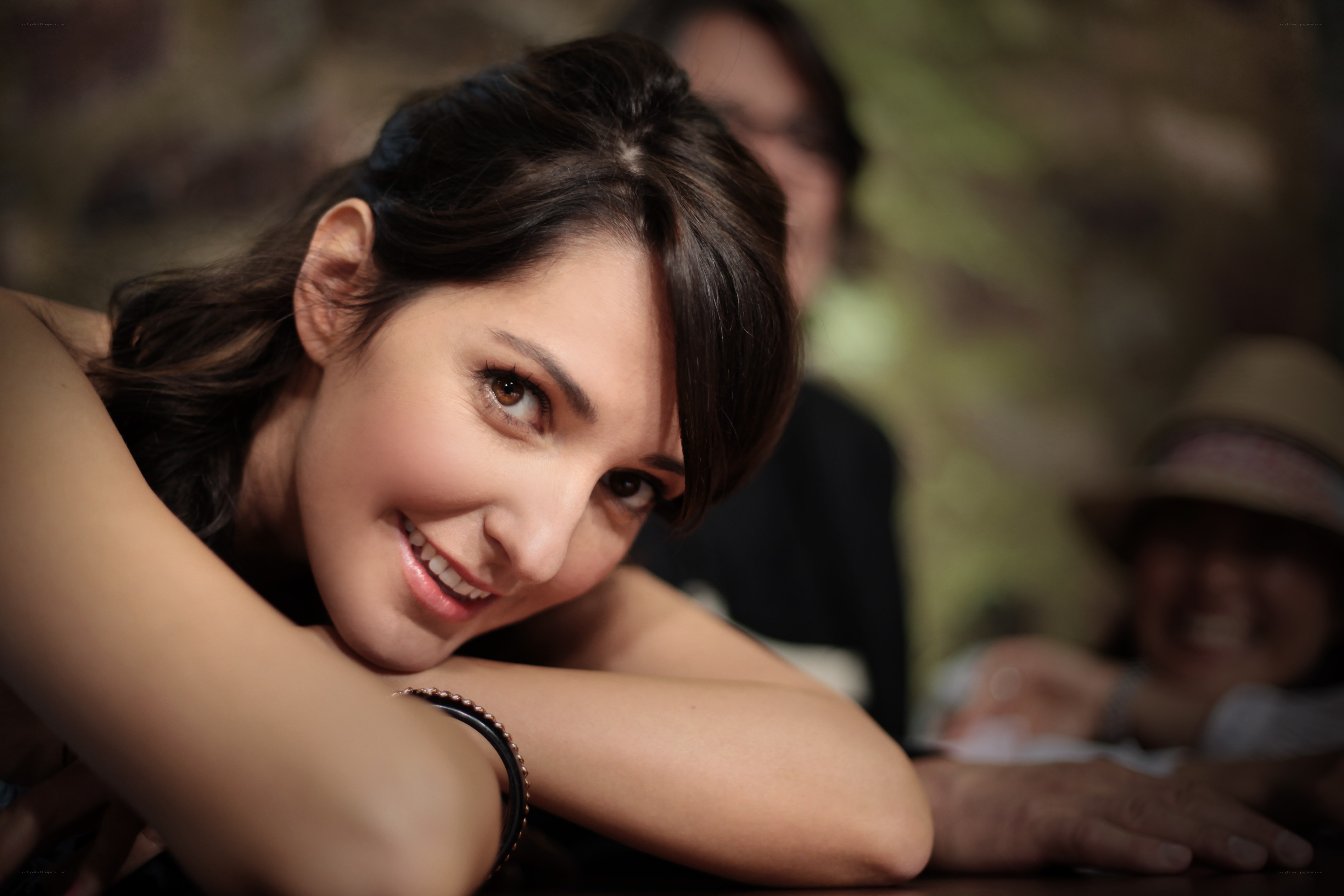 woman smiling at camera