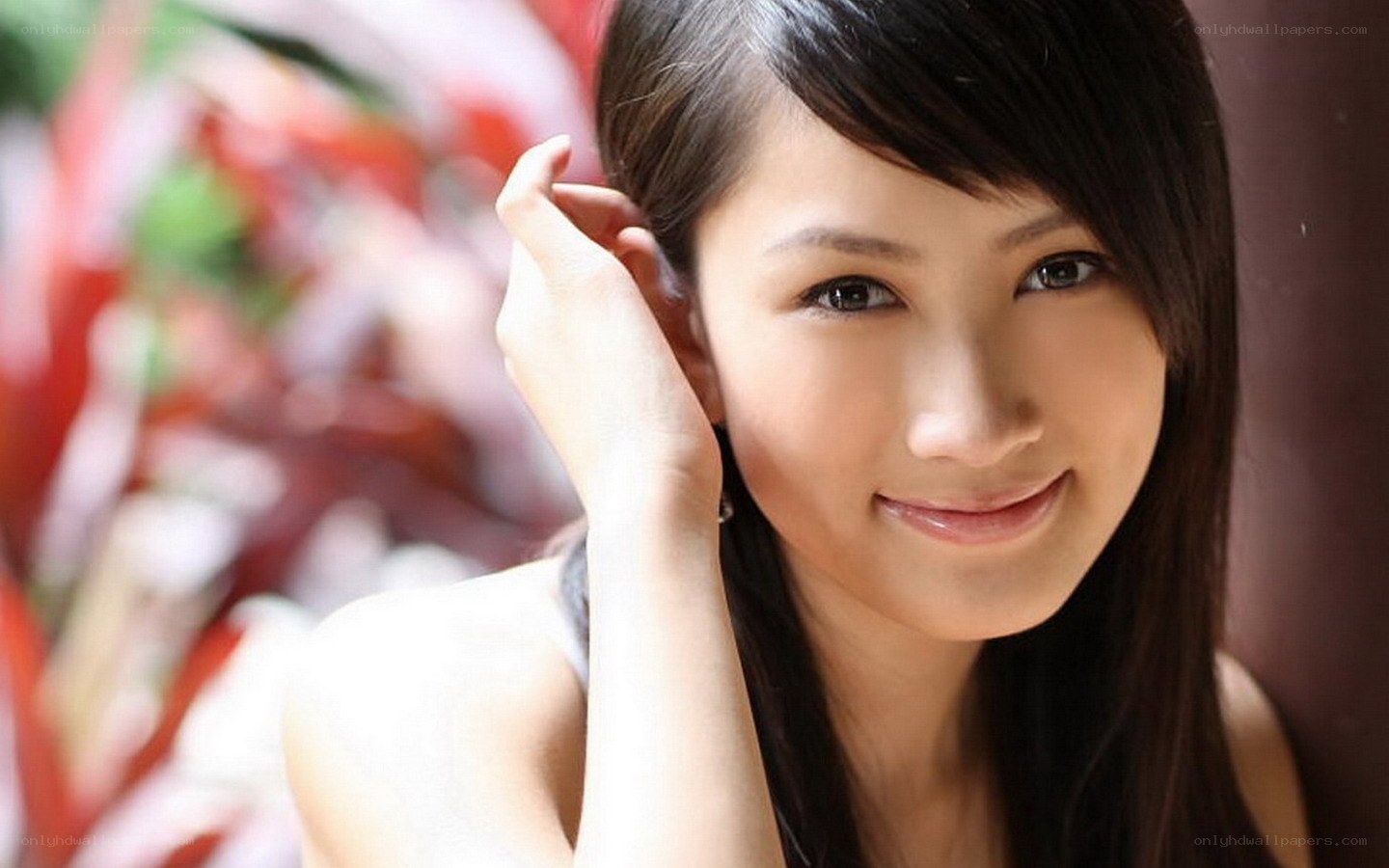 woman smiling at camera