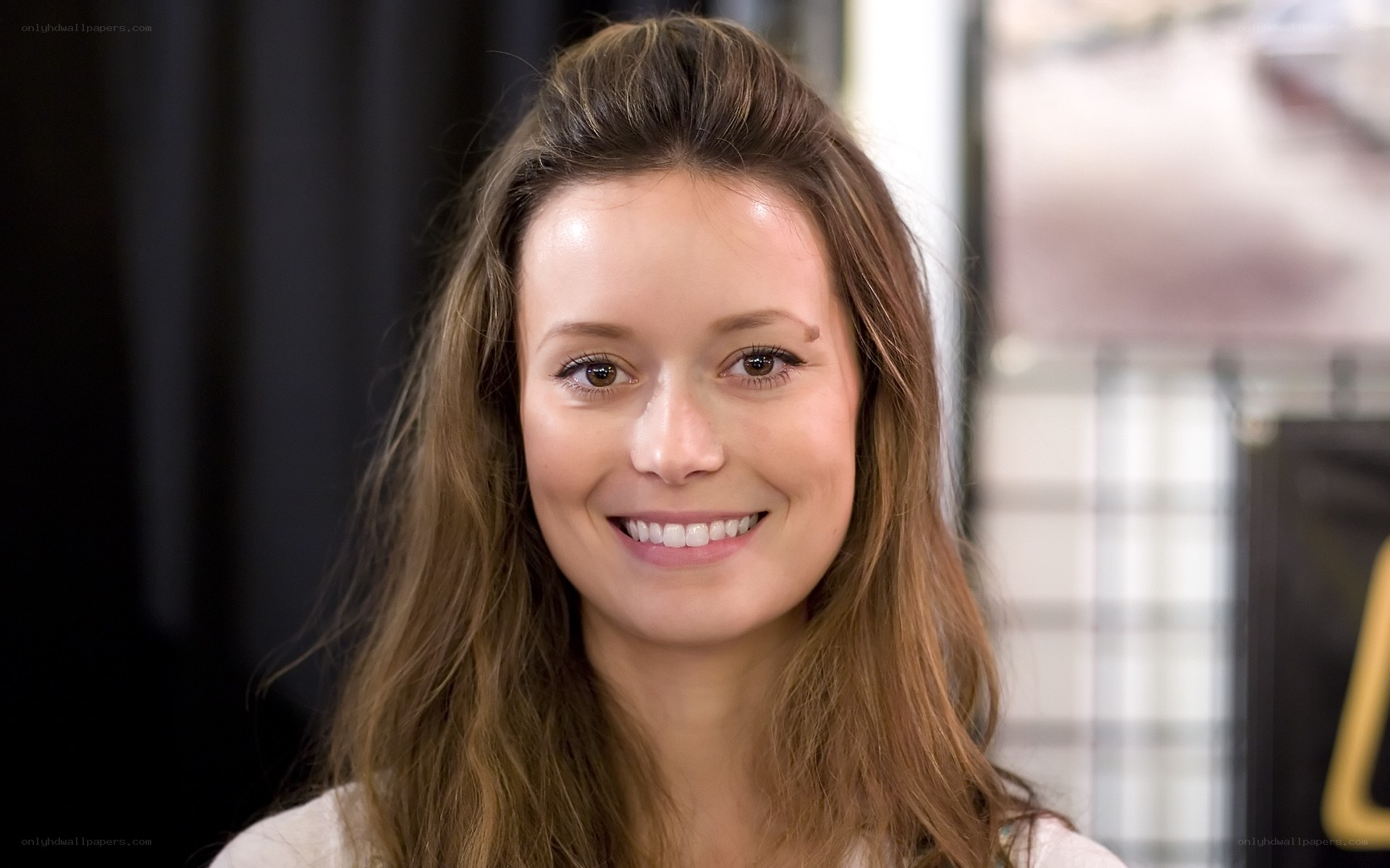 woman smiling at camera