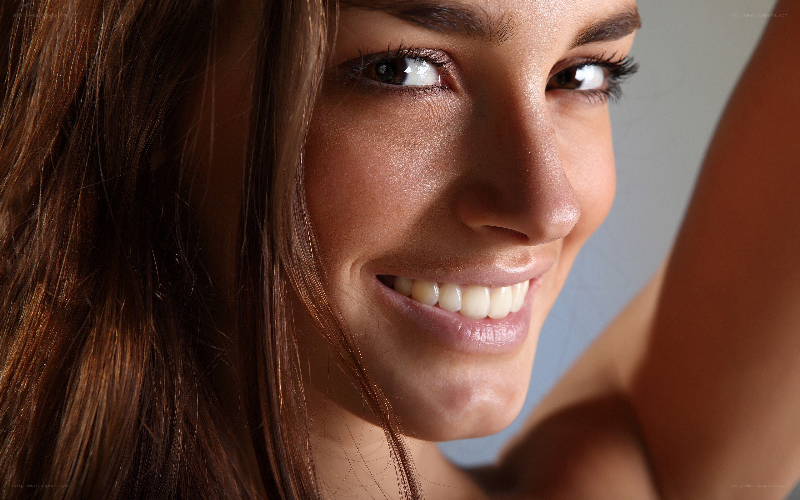 woman smiling at camera