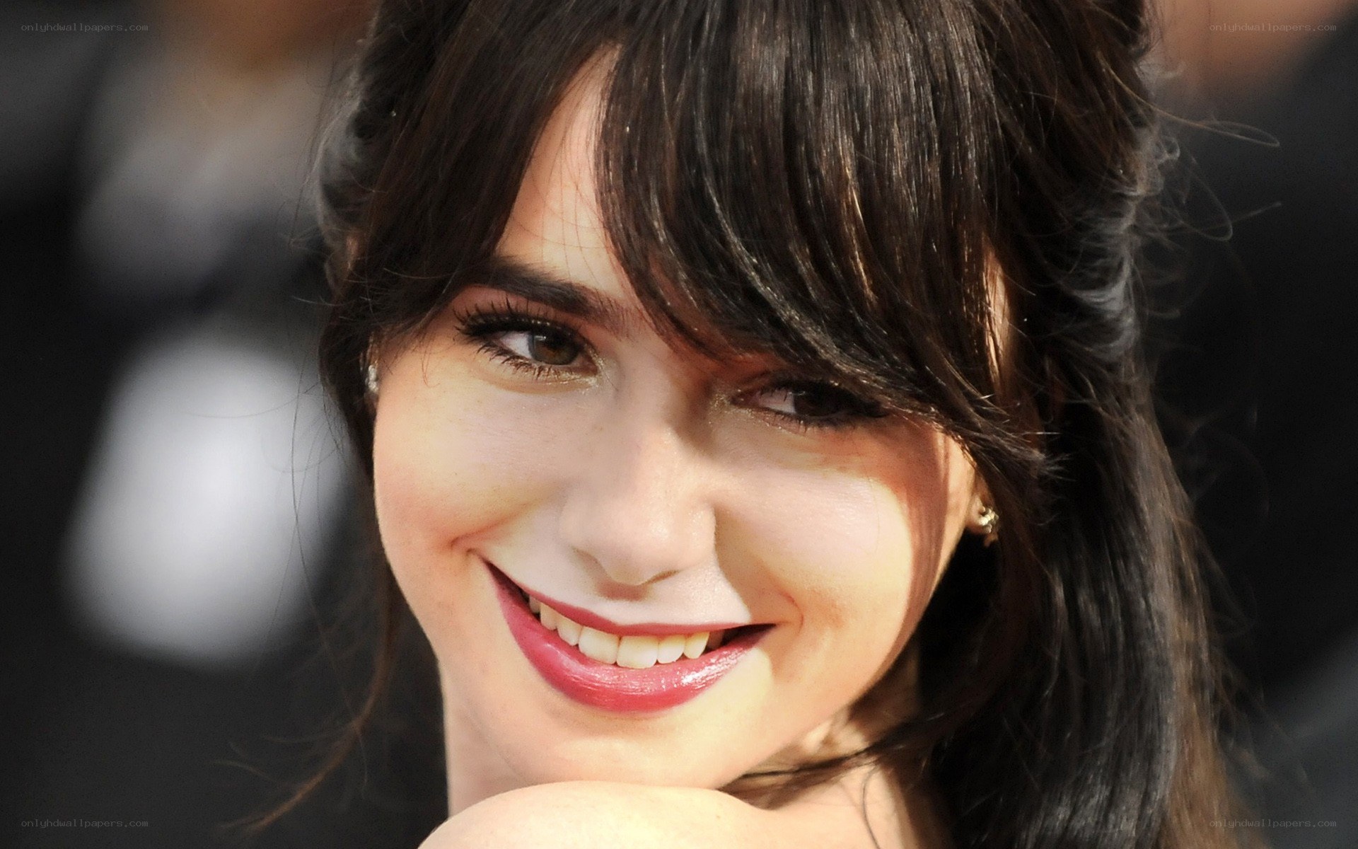 woman smiling at camera