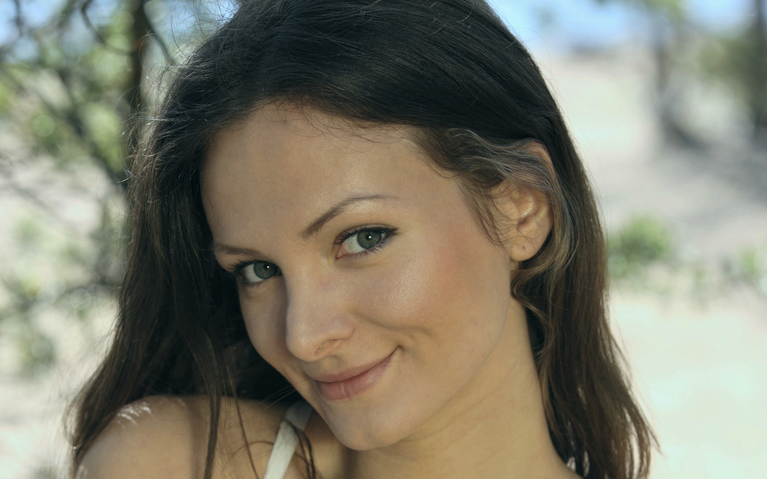 woman smiling at camera