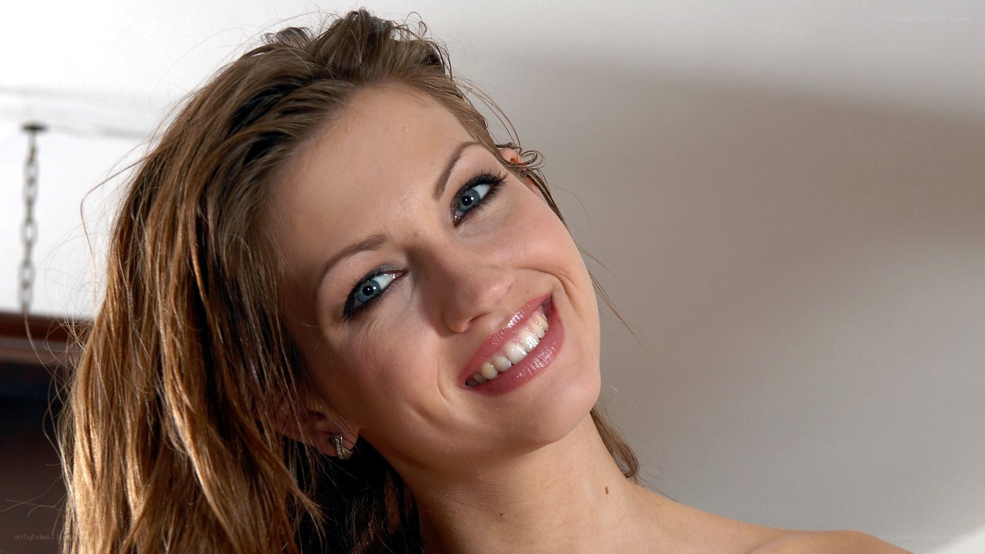 woman smiling at camera