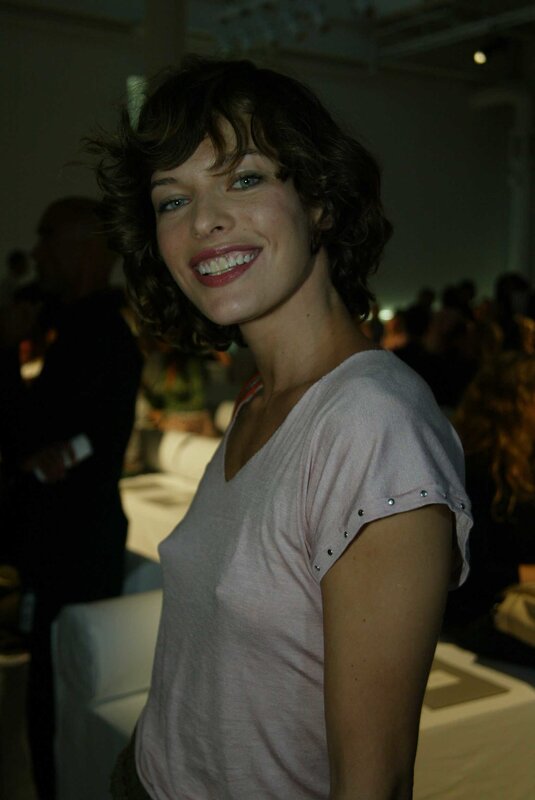 woman smiling at event