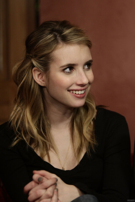 woman smiling at event