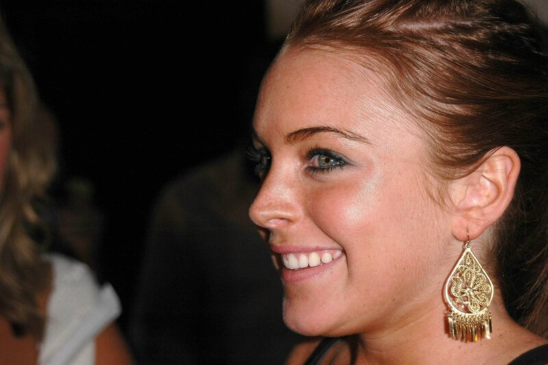 woman smiling at event
