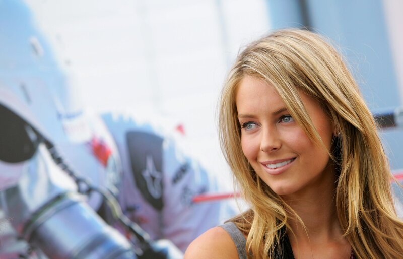 woman smiling at event