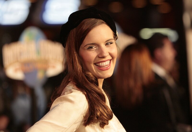 woman smiling at event