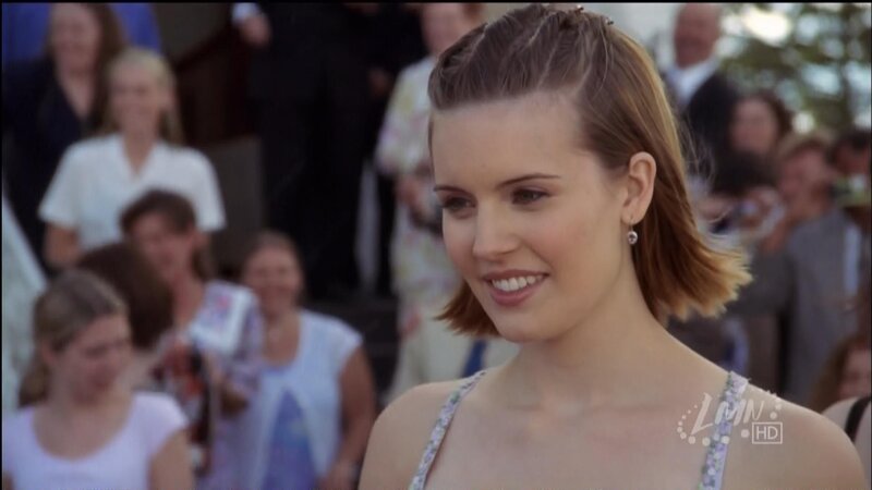 woman smiling at event