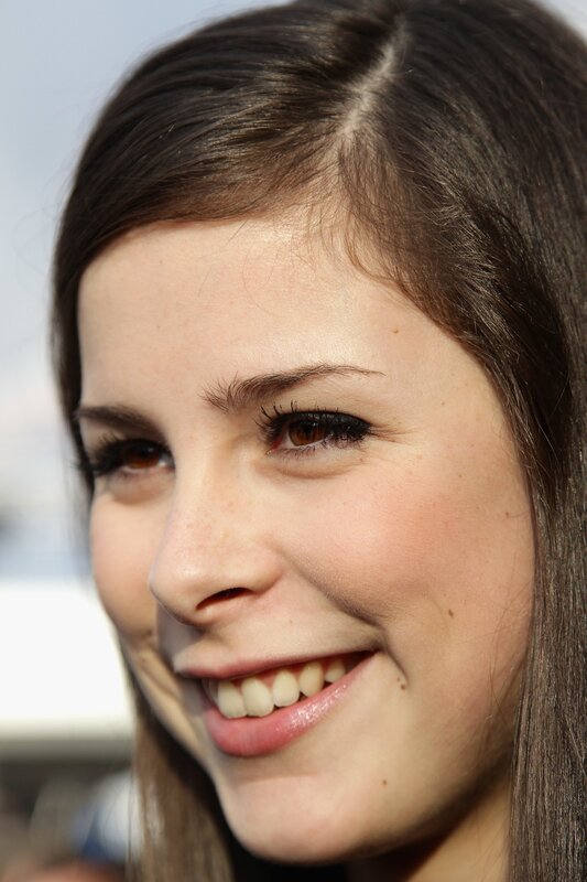 woman smiling at event