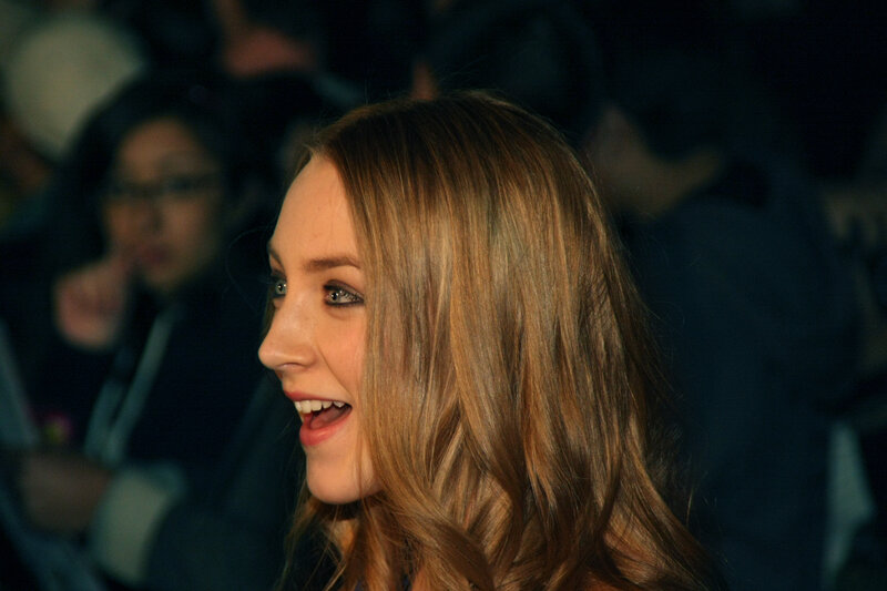 woman smiling at event