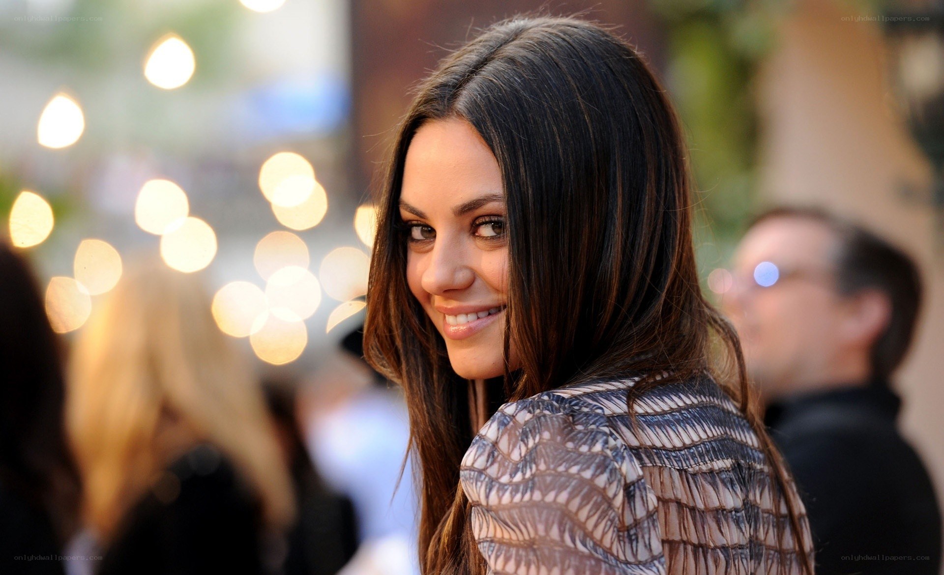 woman smiling at event