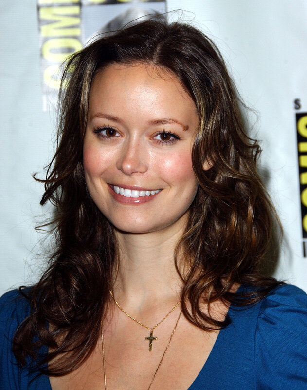 woman smiling at event