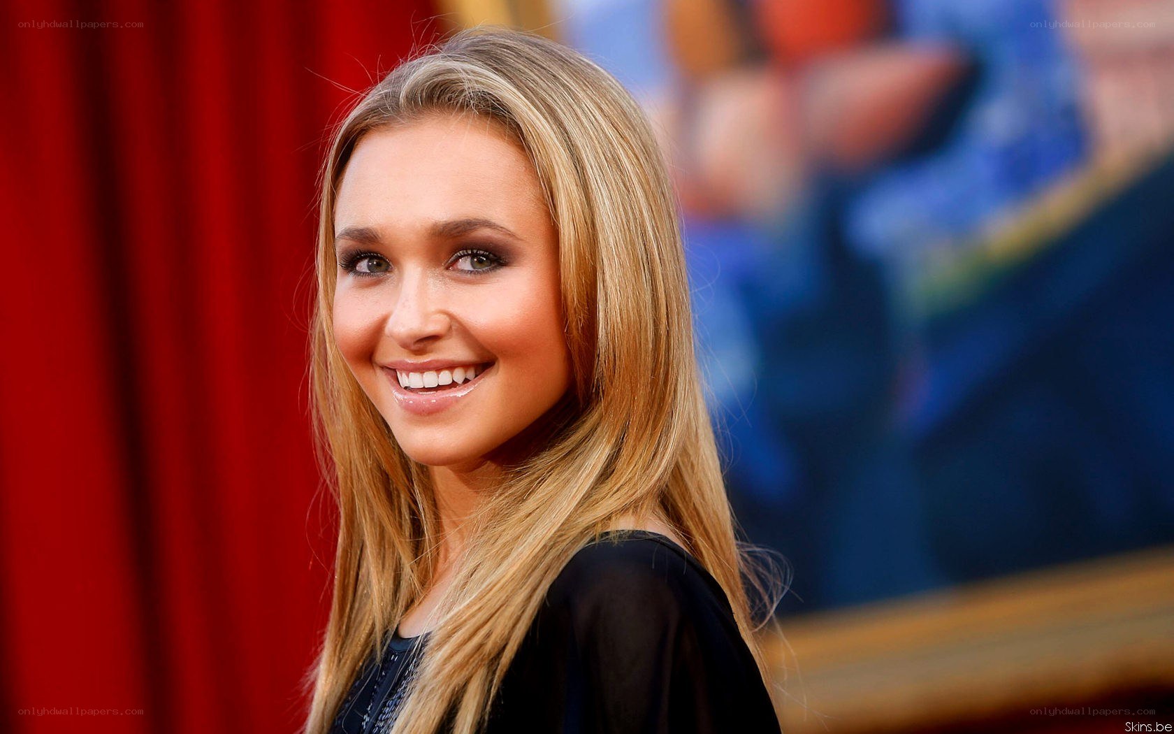 woman smiling at event