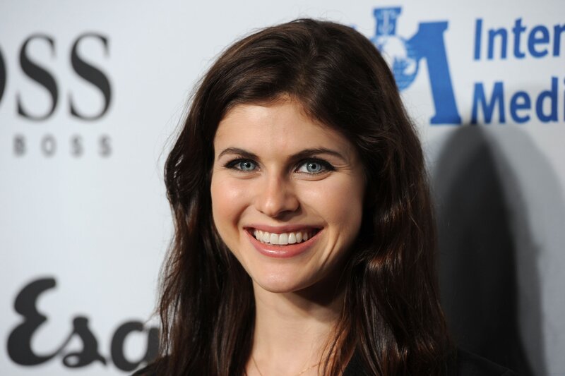 woman smiling at event