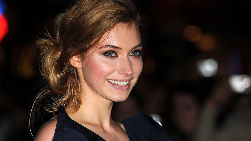 woman smiling at event