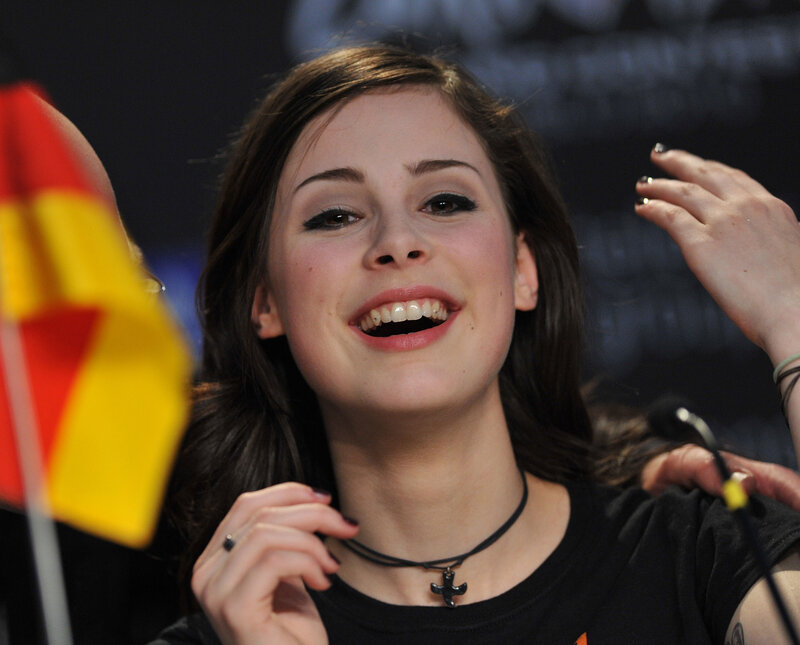 woman smiling at event