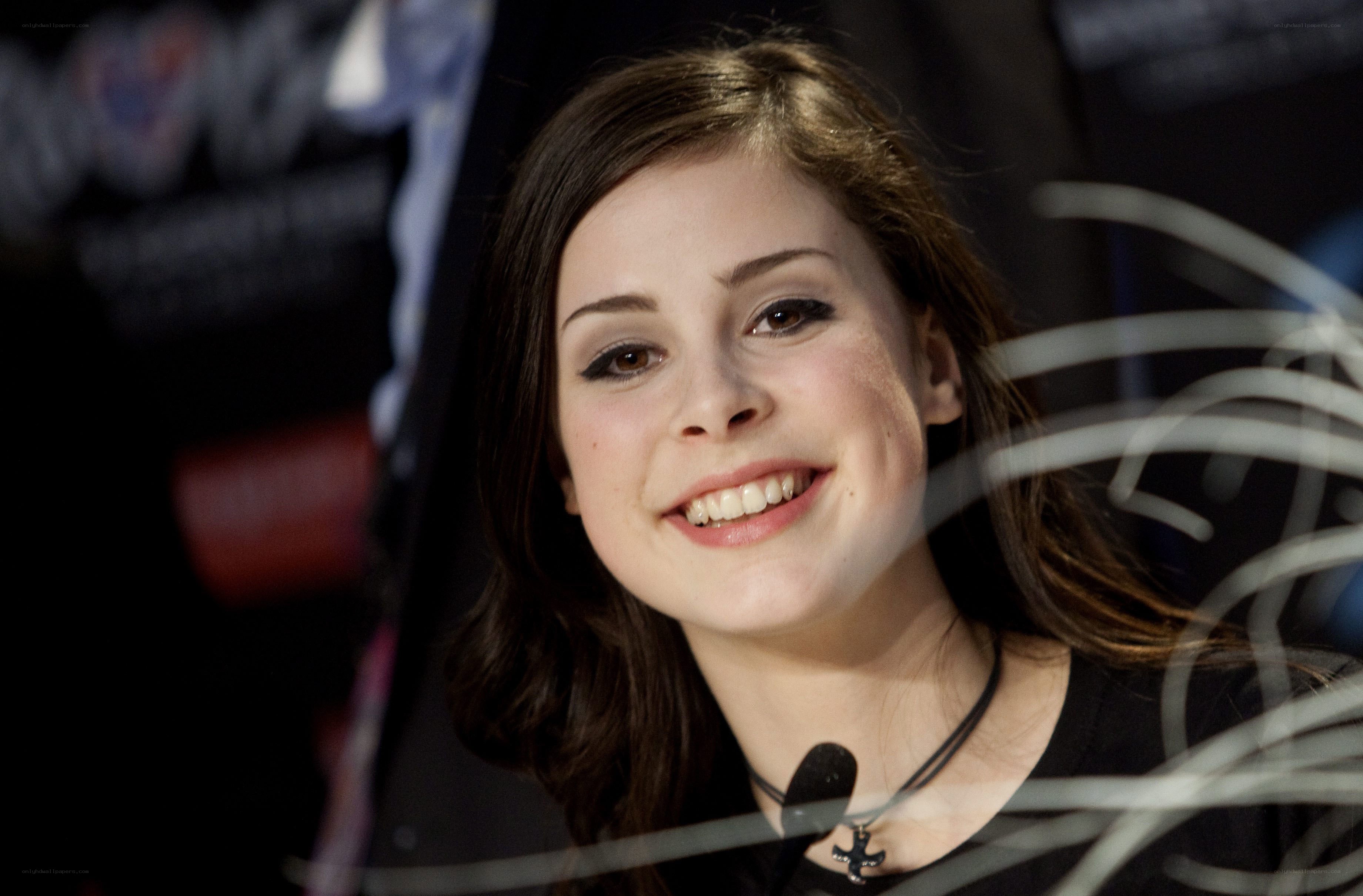 woman smiling at event