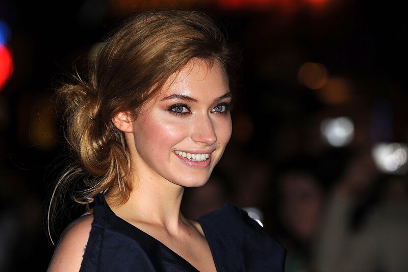 woman smiling at event