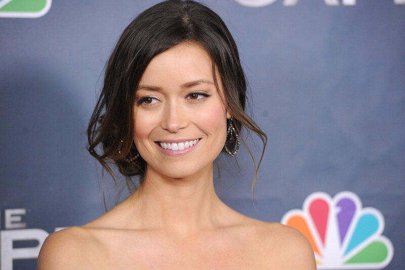 woman smiling at event
