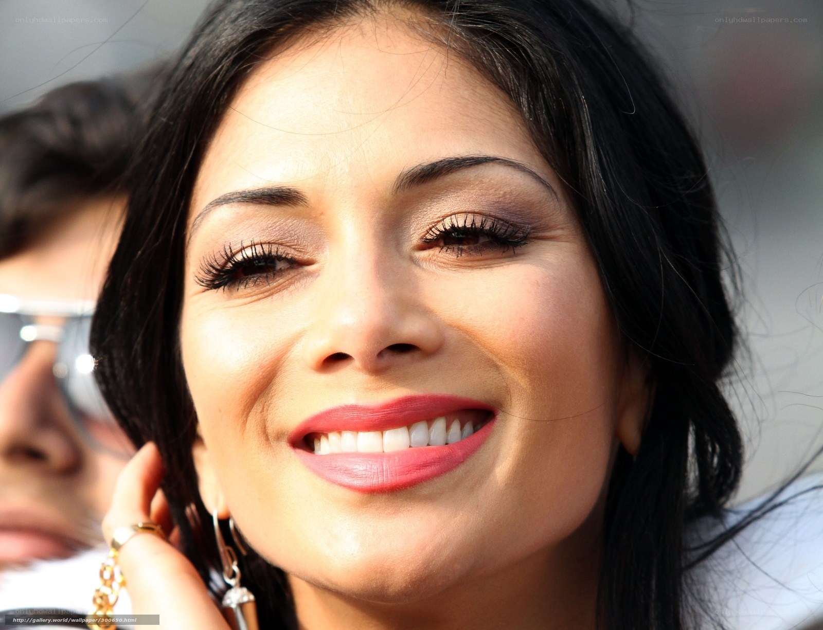 woman smiling at event