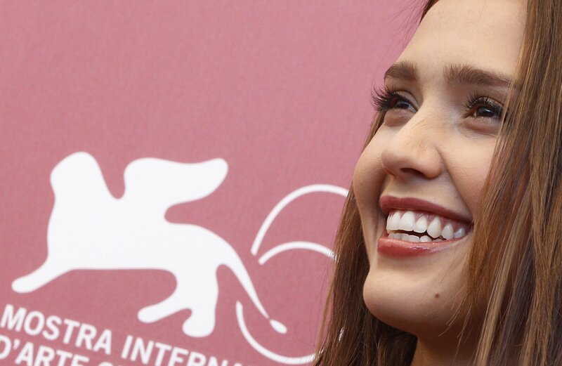 woman smiling at film festival