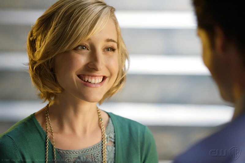 woman smiling at man