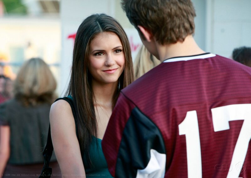 woman smiling at man