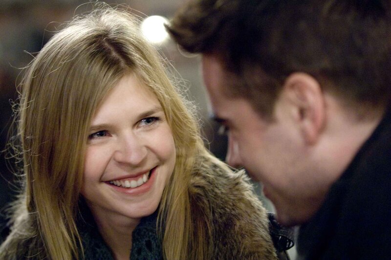 woman smiling at man
