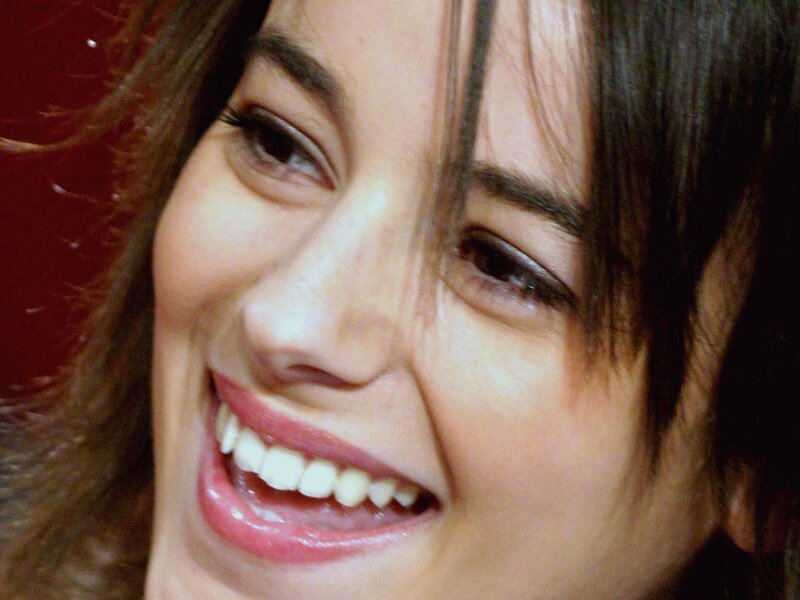 Woman Smiling — Brown, Happy, Photograph, Hair