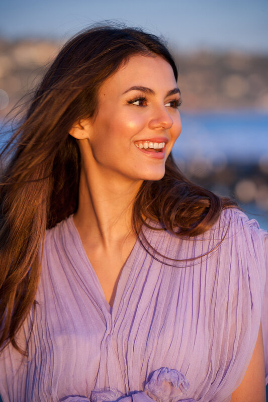woman smiling by the sea