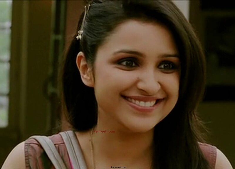 woman smiling in a scene