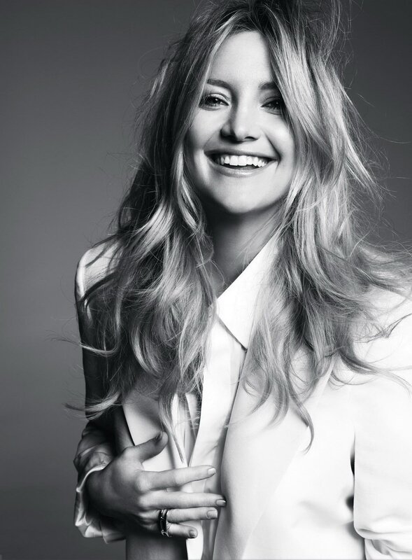 woman smiling in black and white