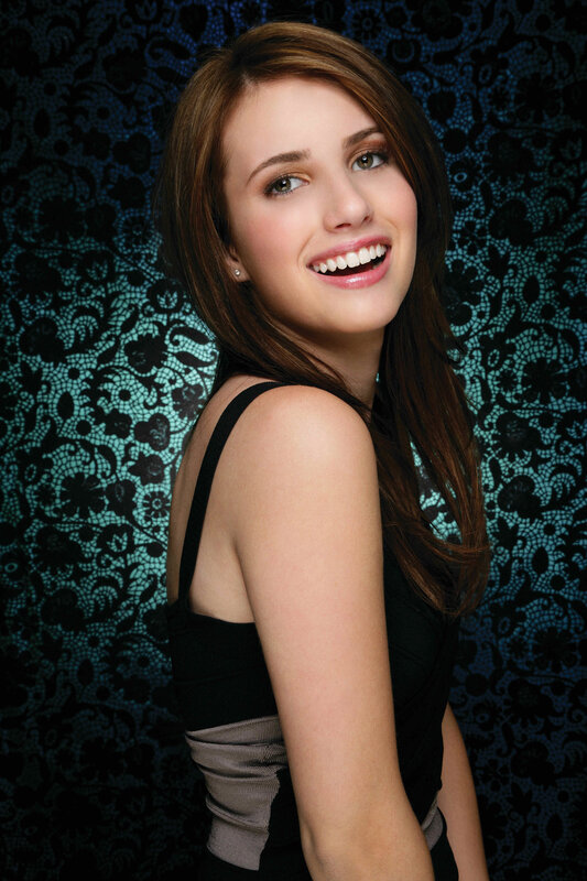 woman smiling in black top