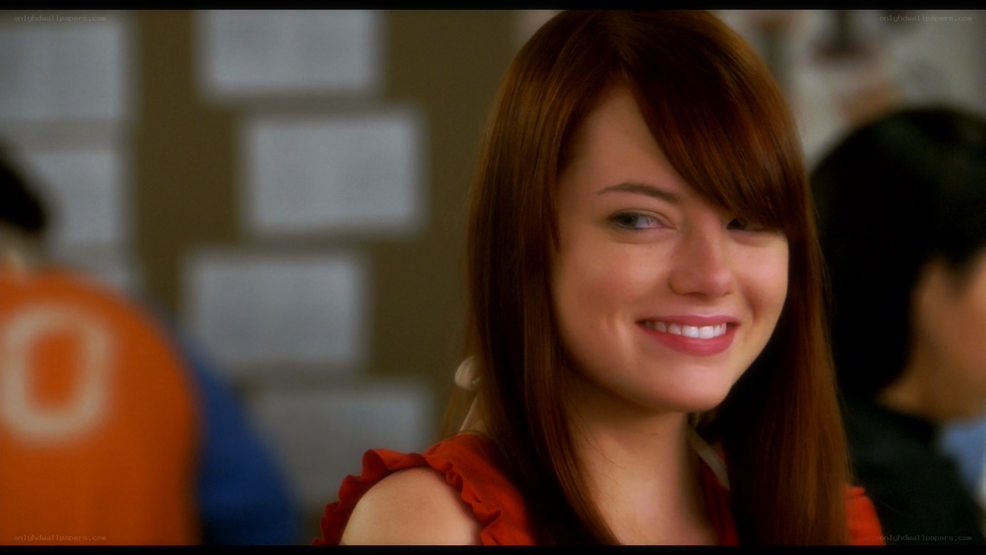 woman smiling in classroom