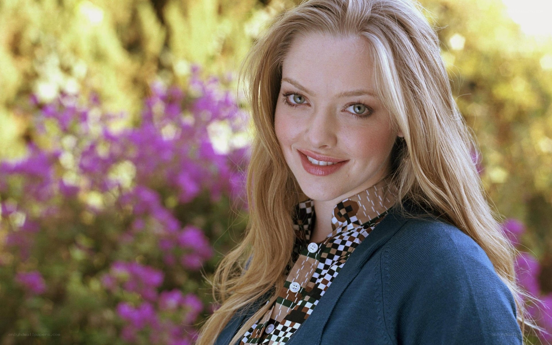 woman smiling in garden