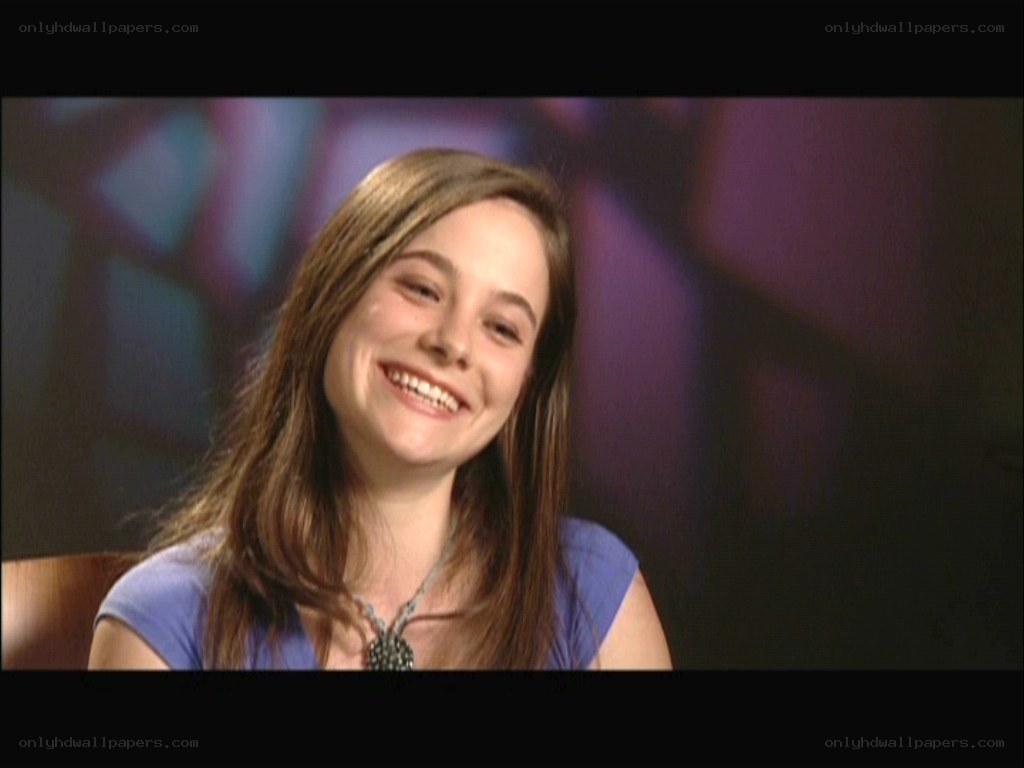 woman smiling in interview