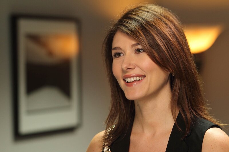 woman smiling in office