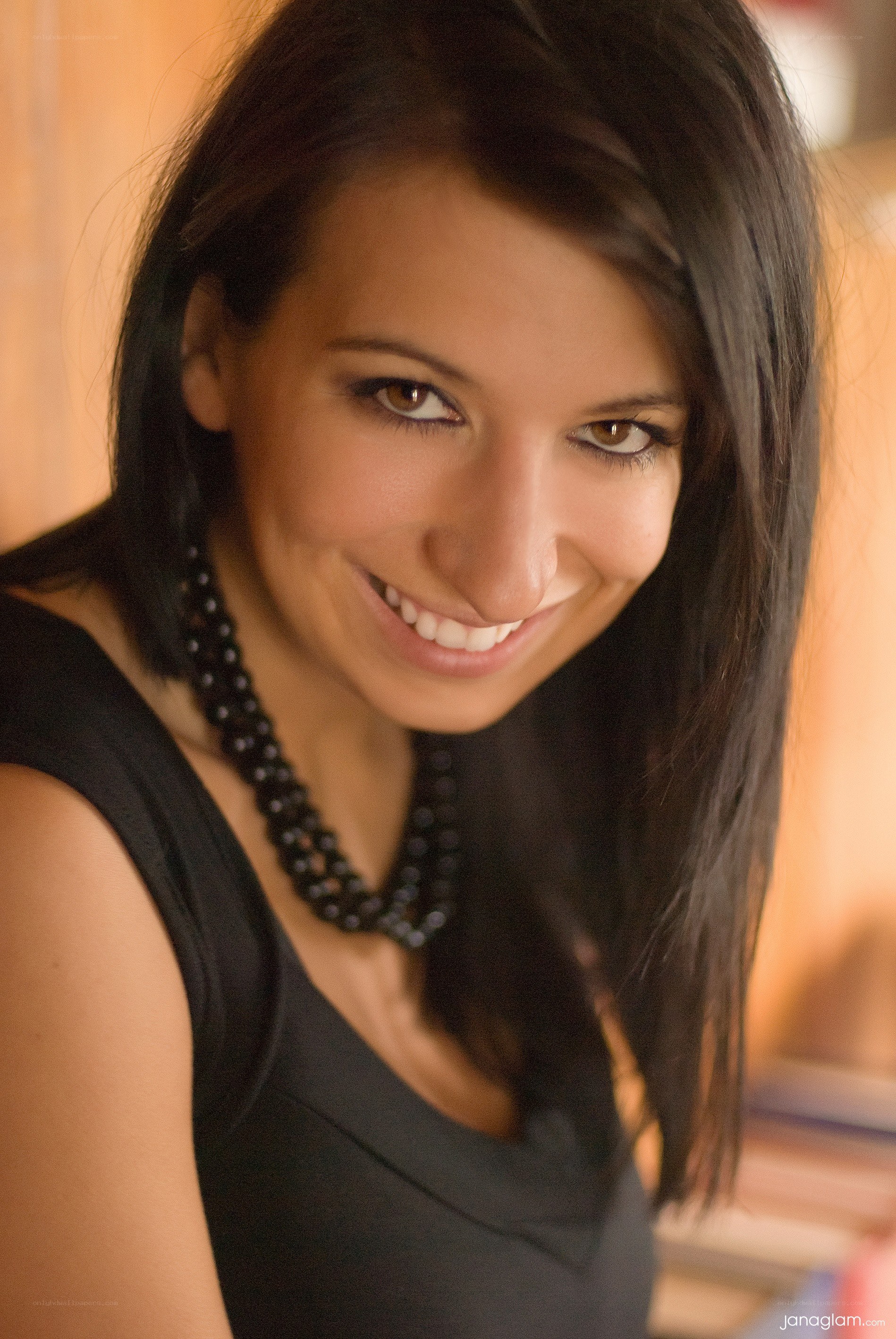 woman smiling in portrait