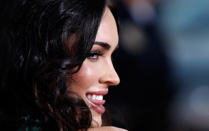 woman smiling in profile
