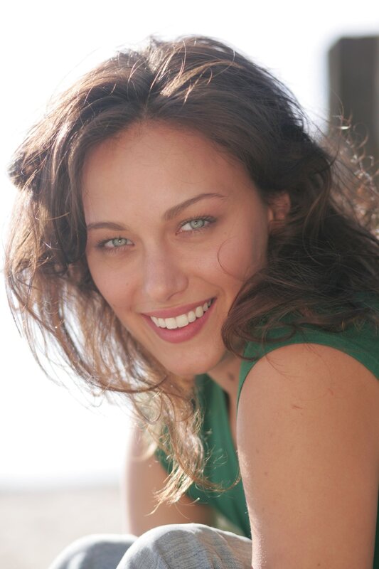 woman smiling in sunlight