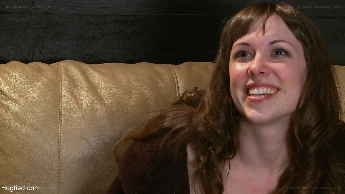 woman smiling on couch
