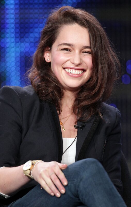 woman smiling on stage