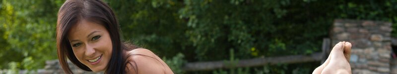 woman smiling outdoors
